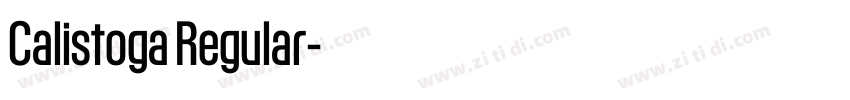 Calistoga Regular字体转换 Calistoga Regular字体转换